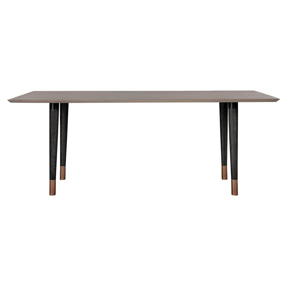 Turin Rustic 2 piece set with Dining Table and Sideboard in Black Brushed. Picture 5