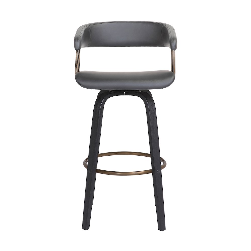 Topanga Upholstered Wood Bar or Counter Stool. Picture 2