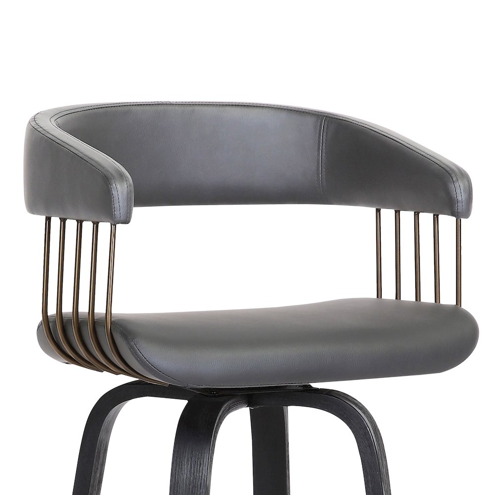 Topanga Upholstered Wood Bar or Counter Stool. Picture 6