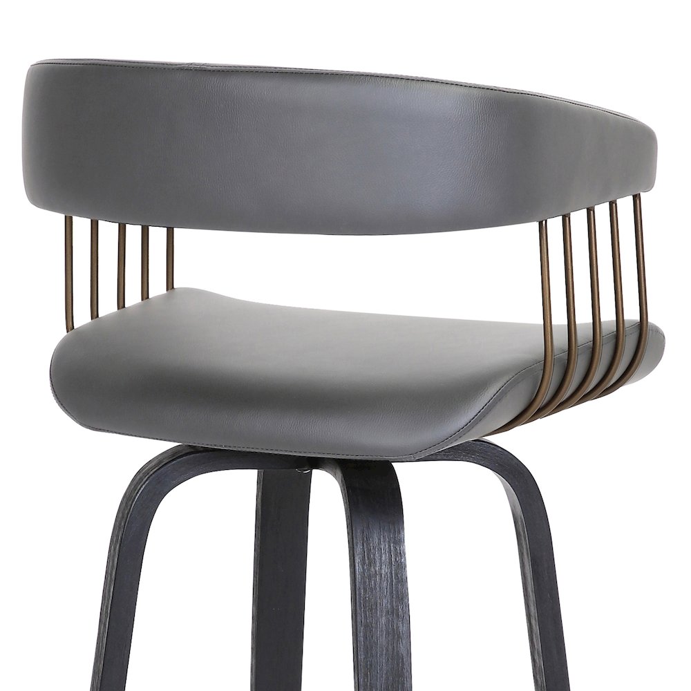 Topanga Upholstered Wood Bar or Counter Stool. Picture 7