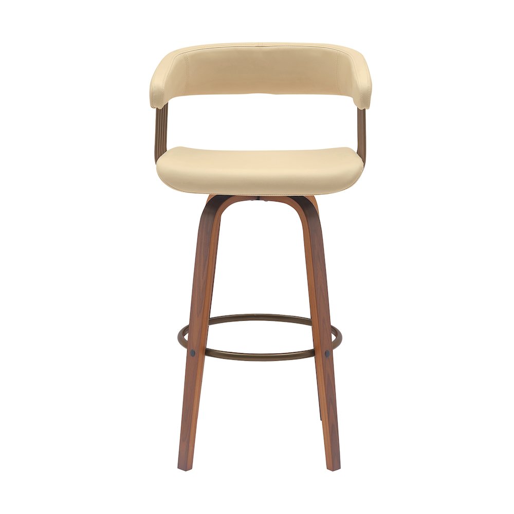 Topanga Upholstered Wood Bar or Counter Stool. Picture 2