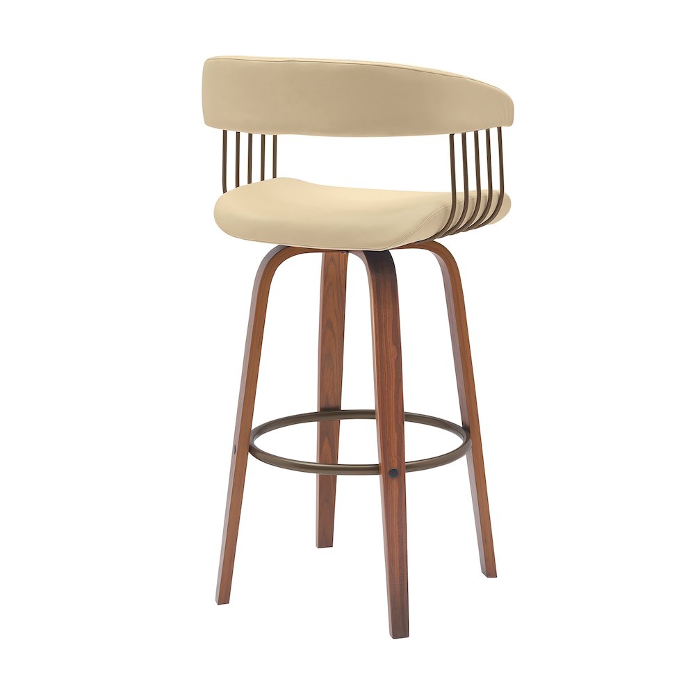 Topanga Upholstered Wood Bar or Counter Stool. Picture 3