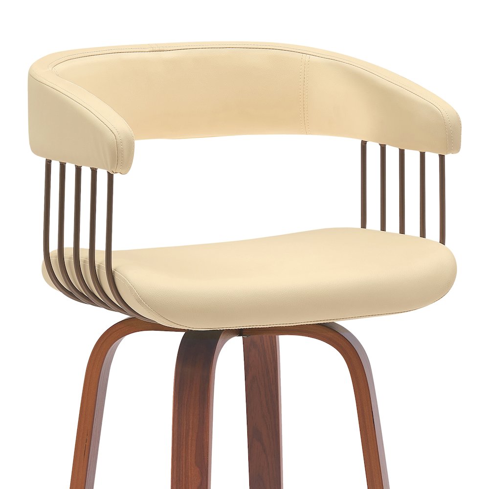 Topanga Upholstered Wood Bar or Counter Stool. Picture 4