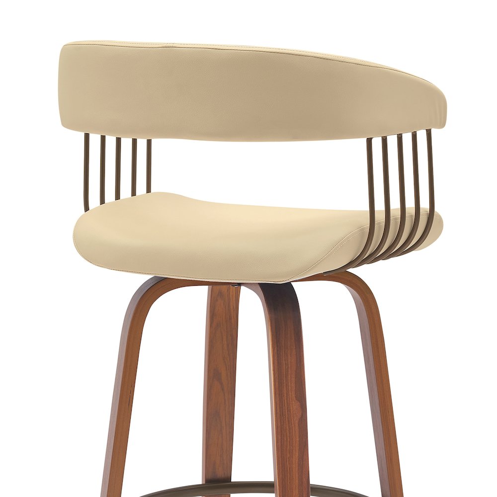 Topanga Upholstered Wood Bar or Counter Stool. Picture 5
