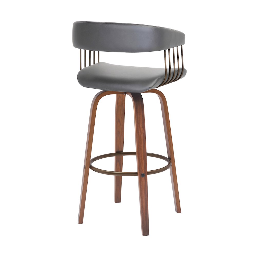 Topanga Upholstered Wood Bar or Counter Stool. Picture 3