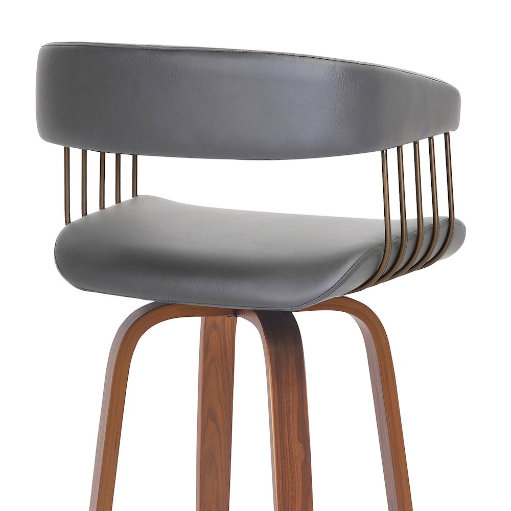 Topanga Upholstered Wood Bar or Counter Stool. Picture 5