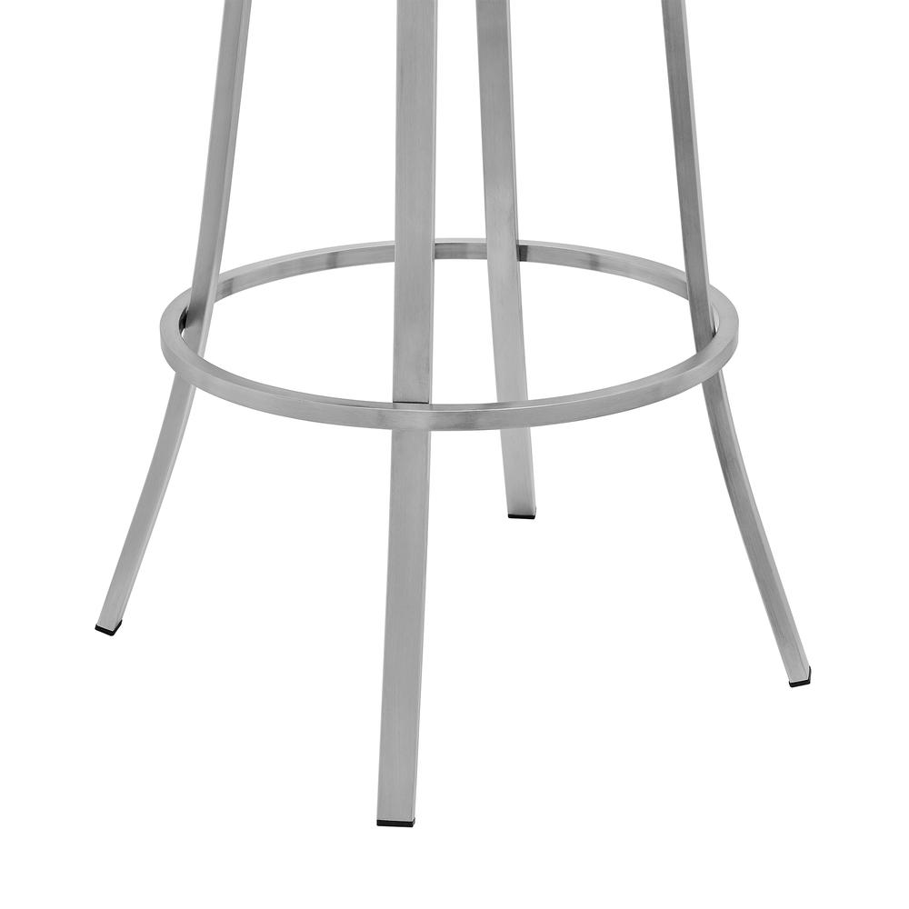 Counter Height Swivel Modern Balck Faux Leather Bar and Counter Stool. Picture 6