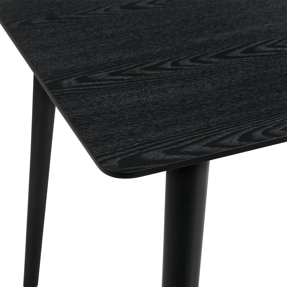 Westmont 59" Rectangular Dining Table in Black Wood. Picture 3