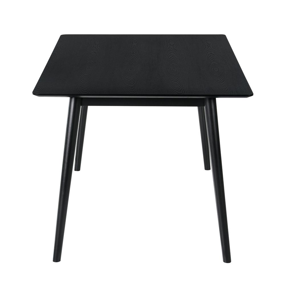 Westmont 59" Rectangular Dining Table in Black Wood. Picture 4