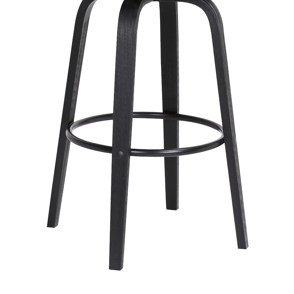 Willow Upholstered Wood Swivel Bar or Counter Stool. Picture 8