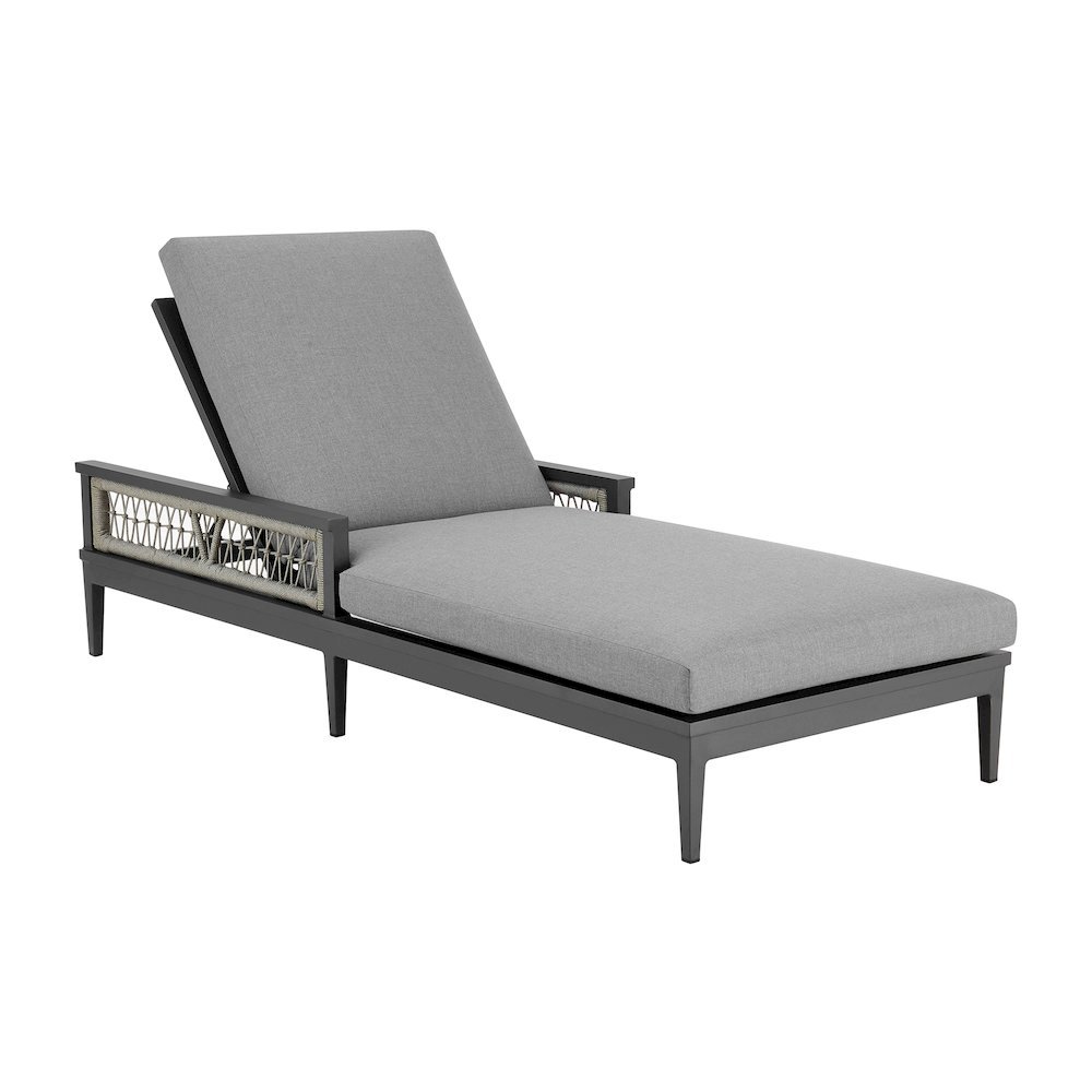 Chaise Lounge – Aluminum Outdoor Chaise Lounge Chair for Poolside Use. Picture 1