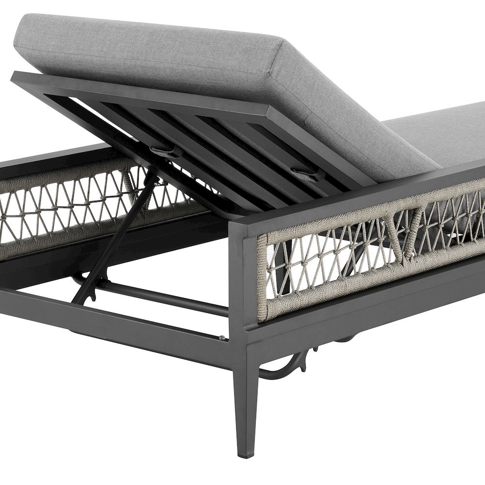 Chaise Lounge – Aluminum Outdoor Chaise Lounge Chair for Poolside Use. Picture 9