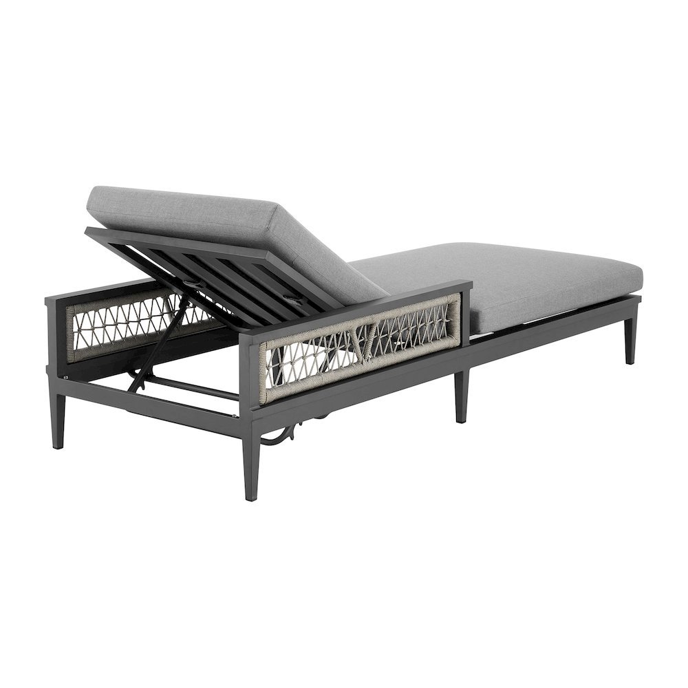 Chaise Lounge – Aluminum Outdoor Chaise Lounge Chair for Poolside Use. Picture 7