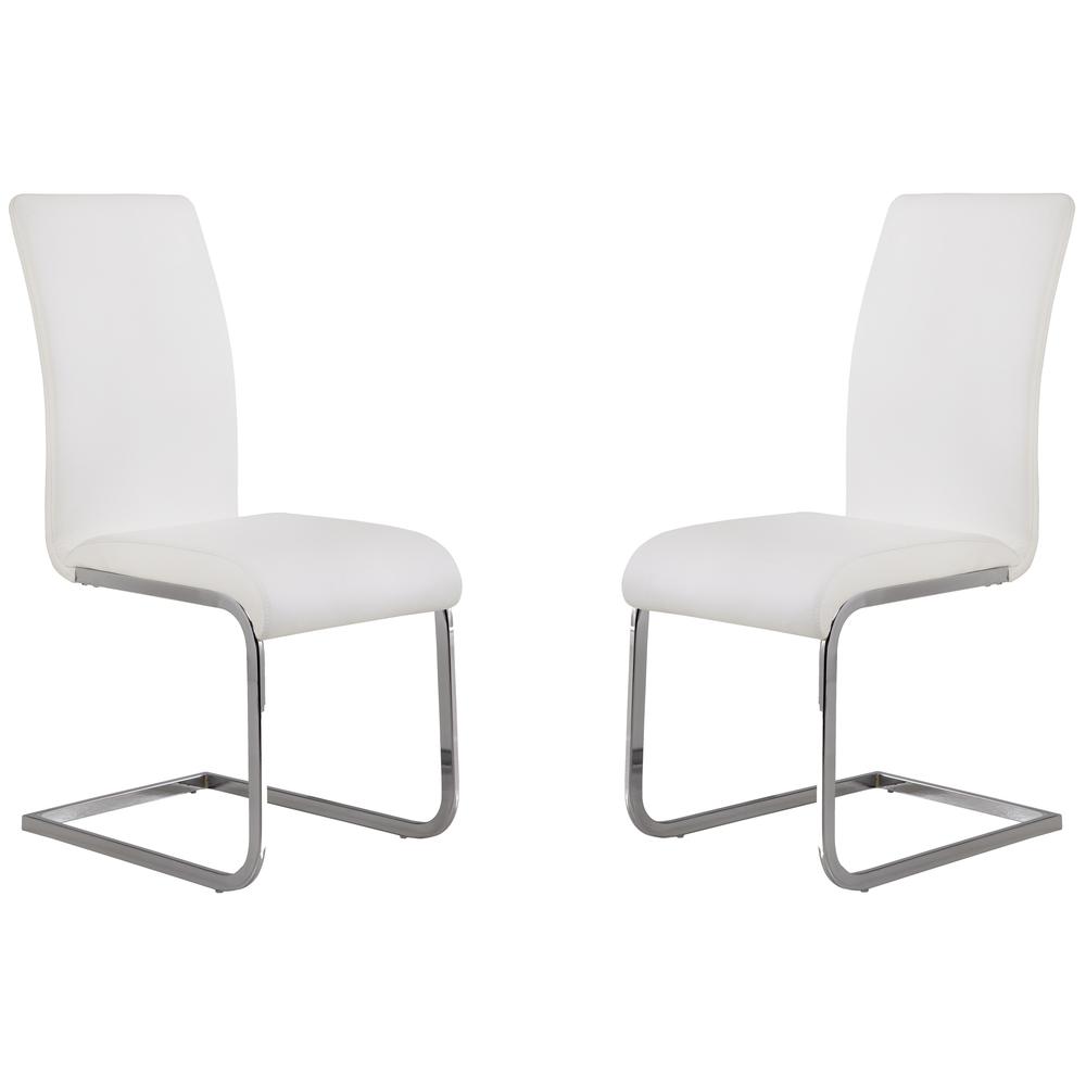 Amanda 5 Piece White Rectangular Dining Set. Picture 3