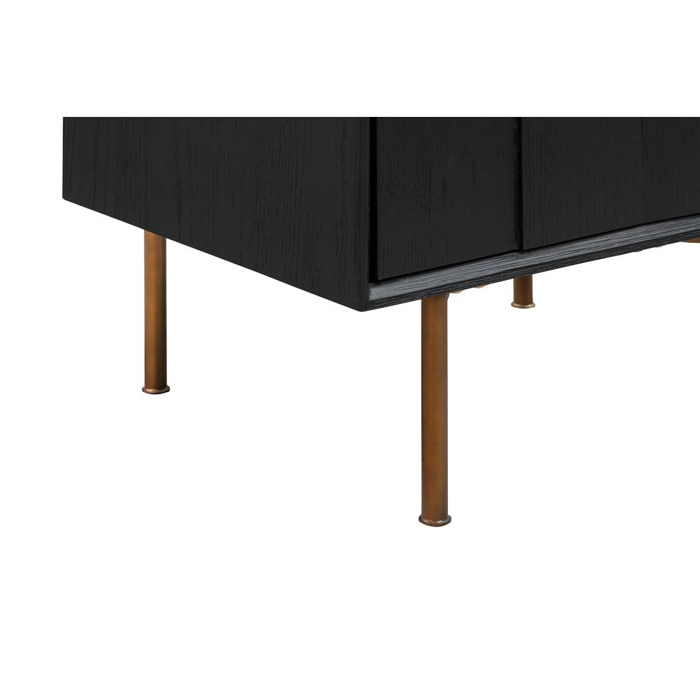 Carnaby King 3 Piece Bedroom Set in Black Brushed Oak Wood. Picture 6