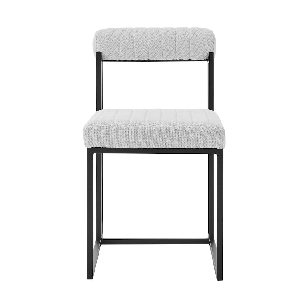 Joana Anastasia 5 Piece Round Walnut Dining Table Set with Matte Black Iron. Picture 3