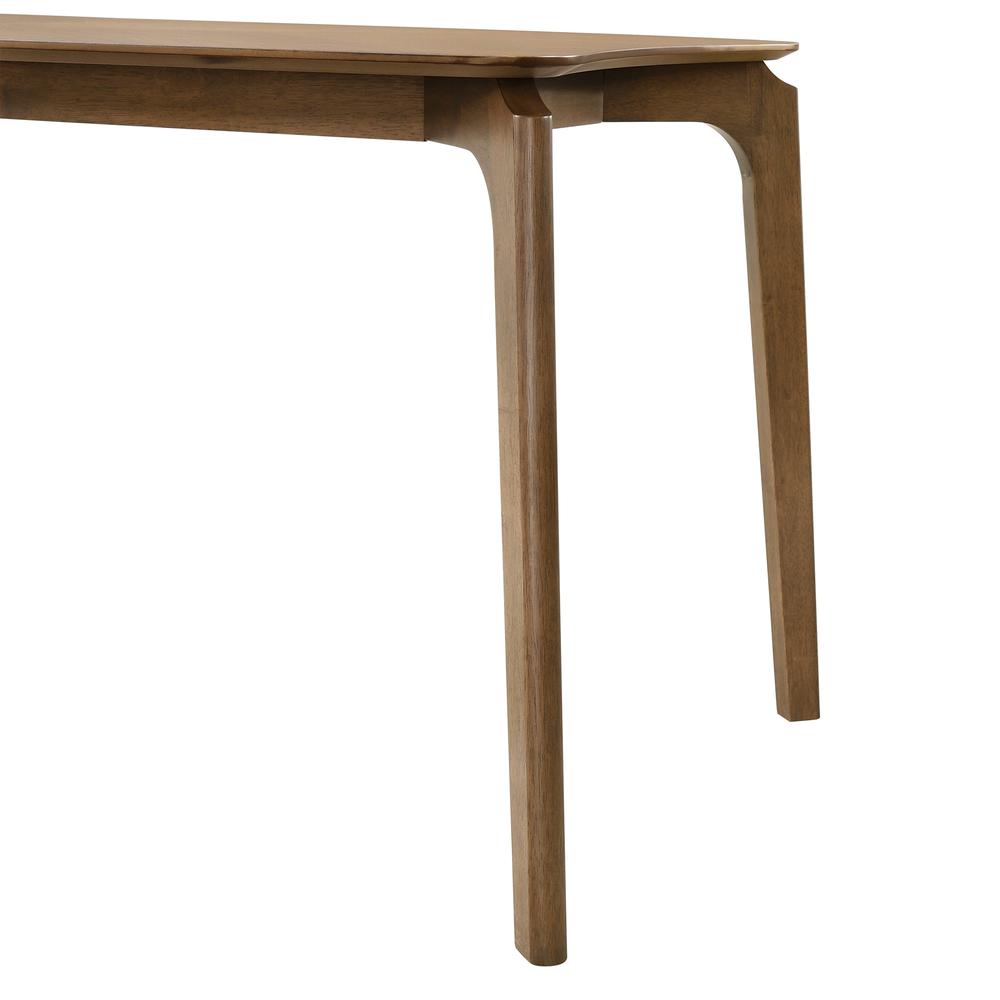 Kalia 7 Piece Wood Dining Set in Walnut Finish with Charcoal Fabric. Picture 9