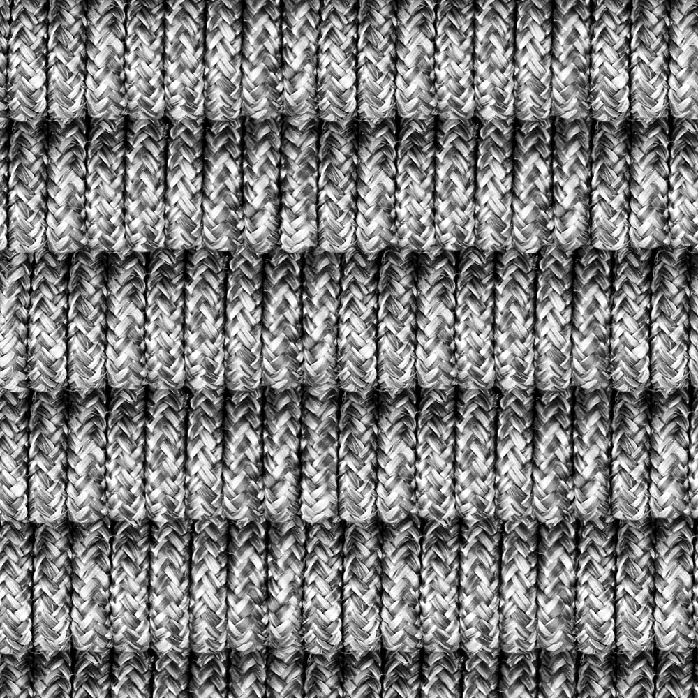 Beckham Outdoor Chair in Dark Eucalyptus Wood and Gray Rope with White Cushions. Picture 5