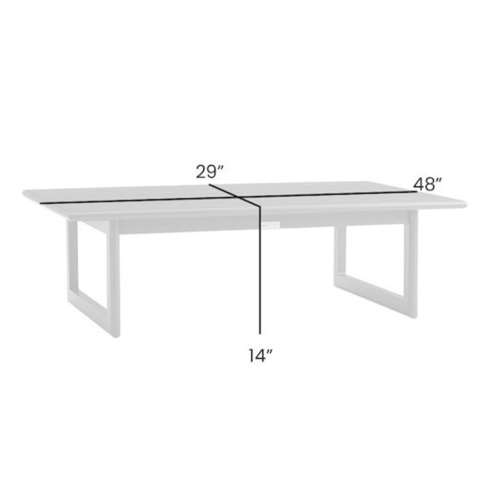 Outdoor Coffee Table – Black Aluminum Patio Table for Outdoor Spaces. Picture 5