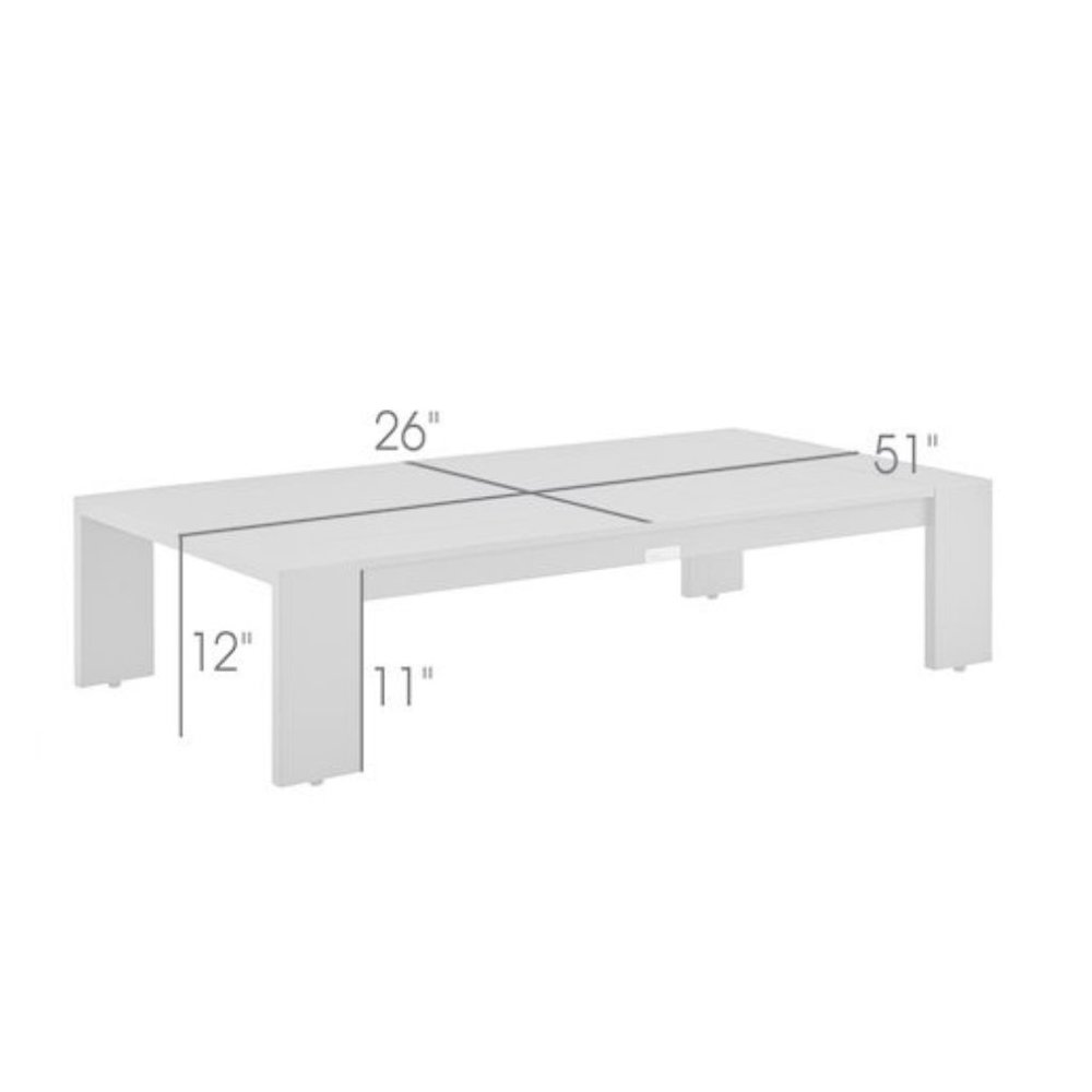 Outdoor Coffee Table – Aluminum Patio Table in Brown for Outdoor Use. Picture 5