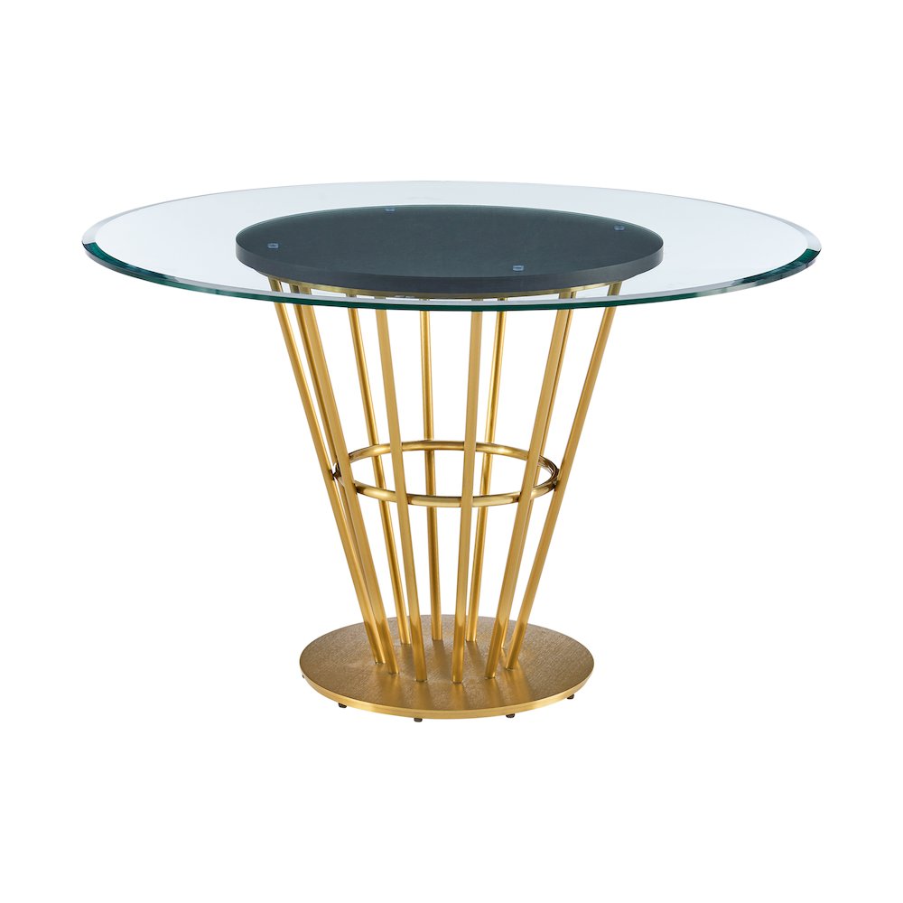 Veronica Shannon 5 Piece Round Glass Dining Table Set. Picture 4