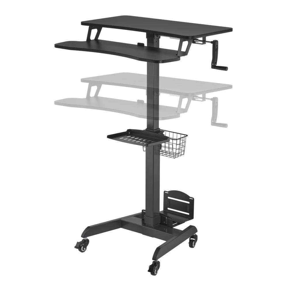 Mobile Sit-Stand PC Workstation. Picture 3