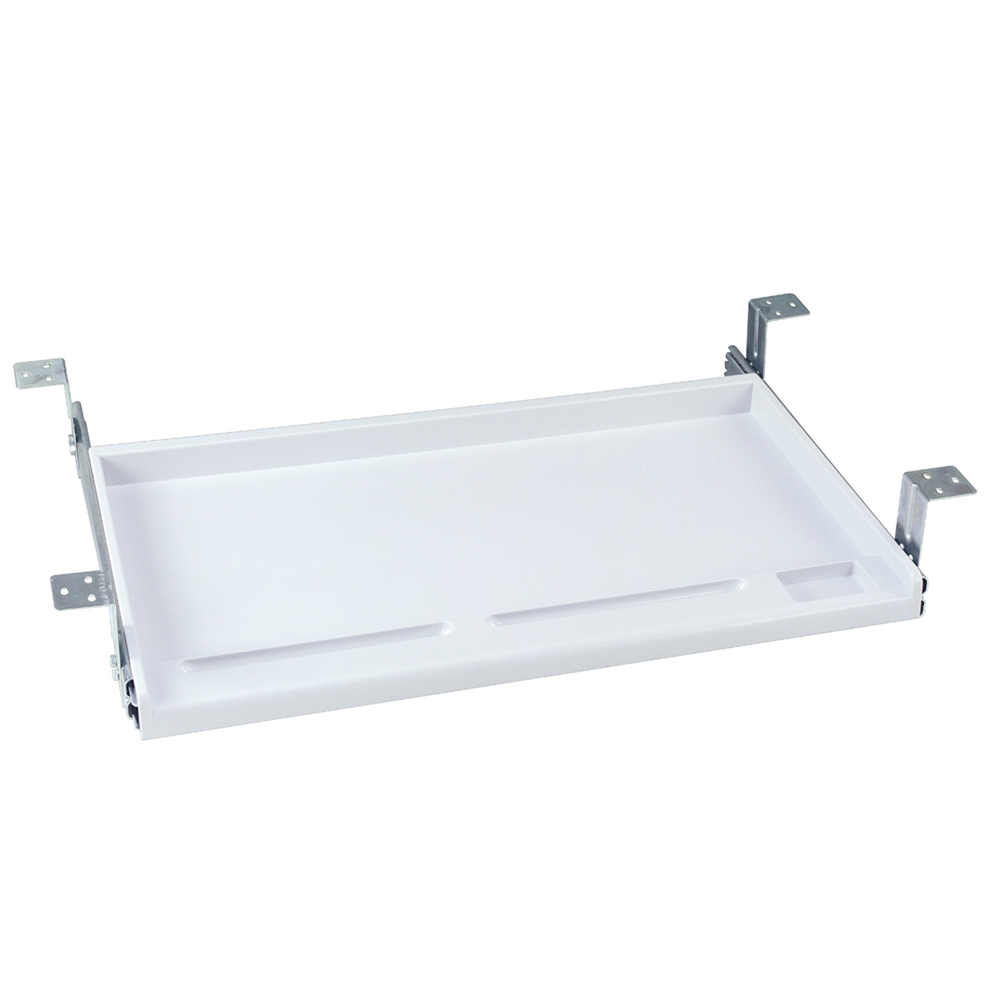 Standard Under Desk Keyboard Tray (Platinum). Picture 1