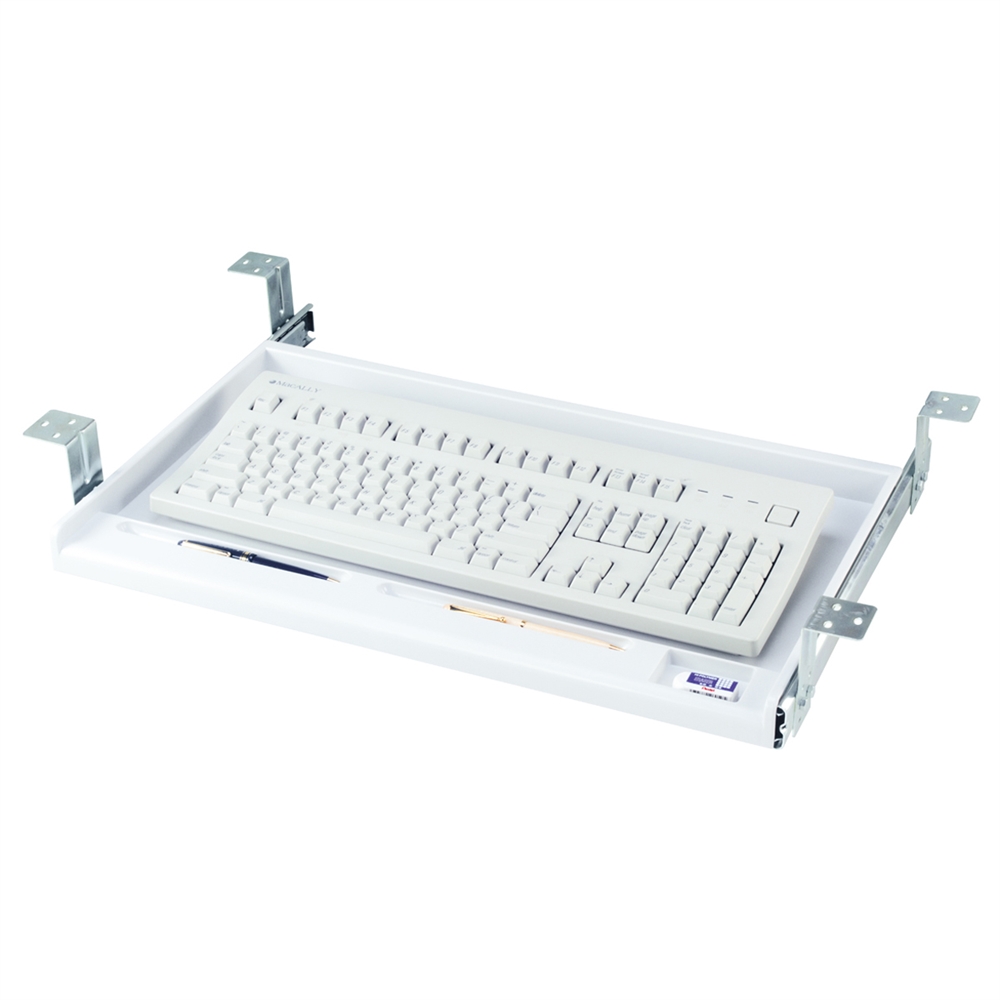 Standard Under Desk Keyboard Tray (Platinum). Picture 2