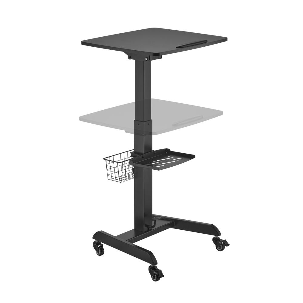 Mobile Sit-Stand Laptop/Podium Cart. Picture 3