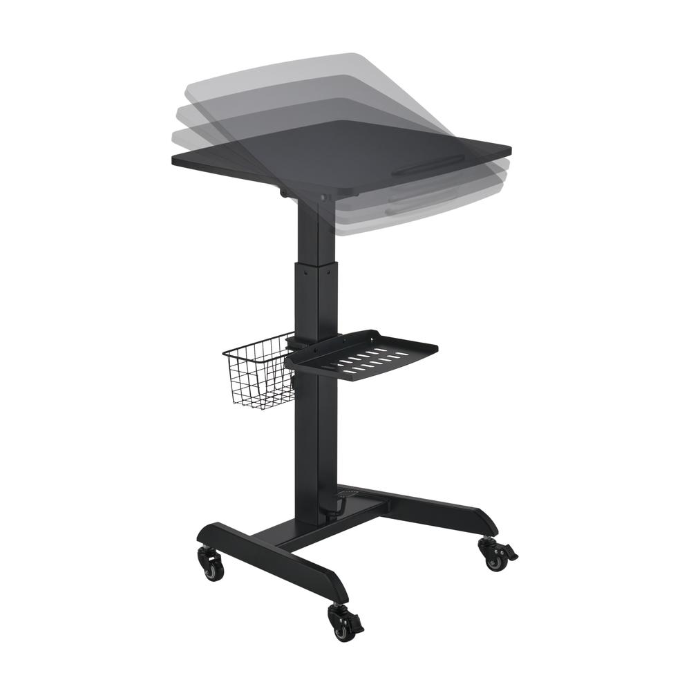 Mobile Sit-Stand Laptop/Podium Cart. Picture 4
