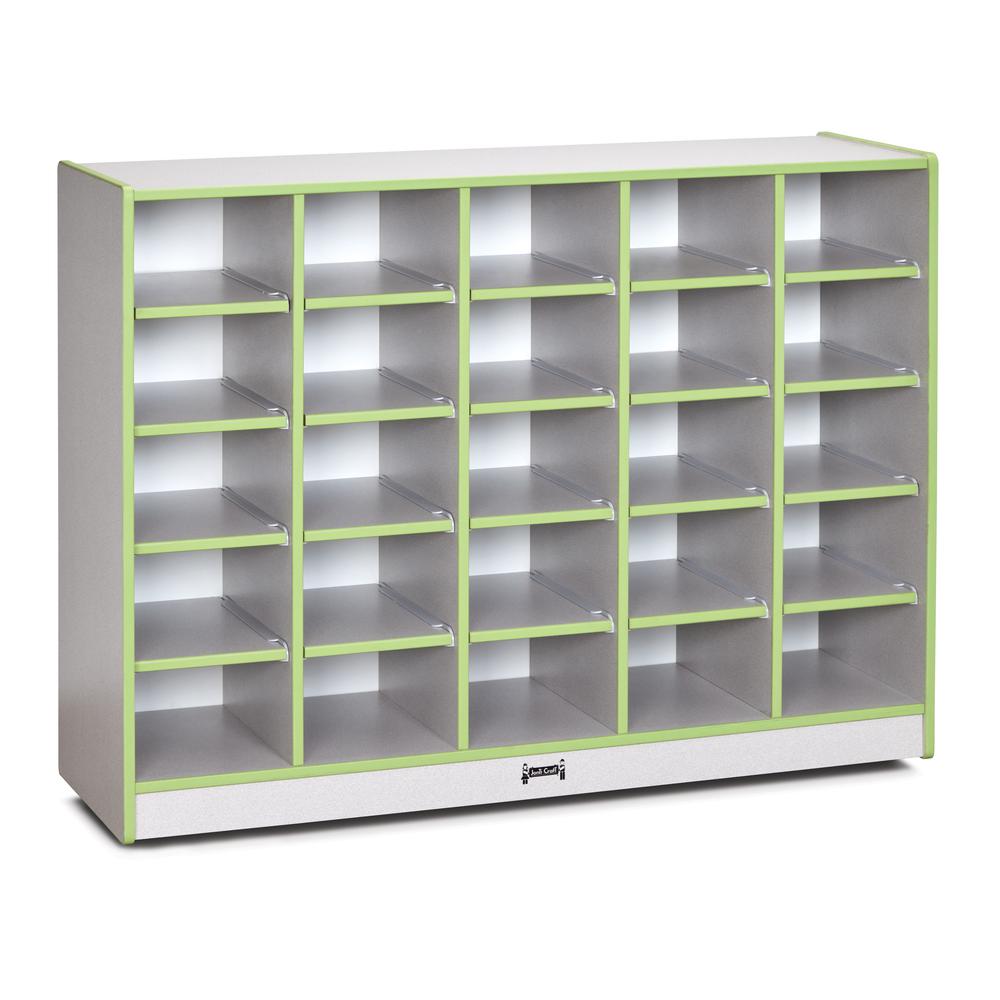 25 Cubbie-Tray Mobile Storage. Picture 1
