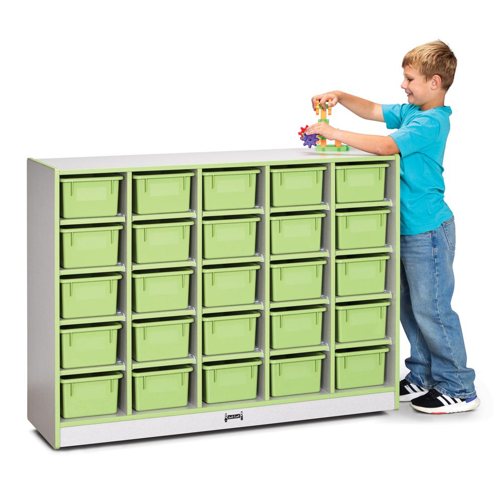 25 Cubbie-Tray Mobile Storage. Picture 2