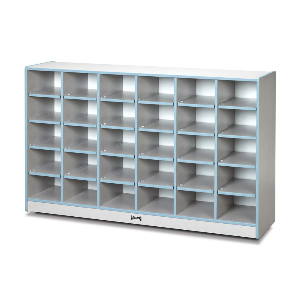 30 Cubbie-Tray Mobile Storage. Picture 1
