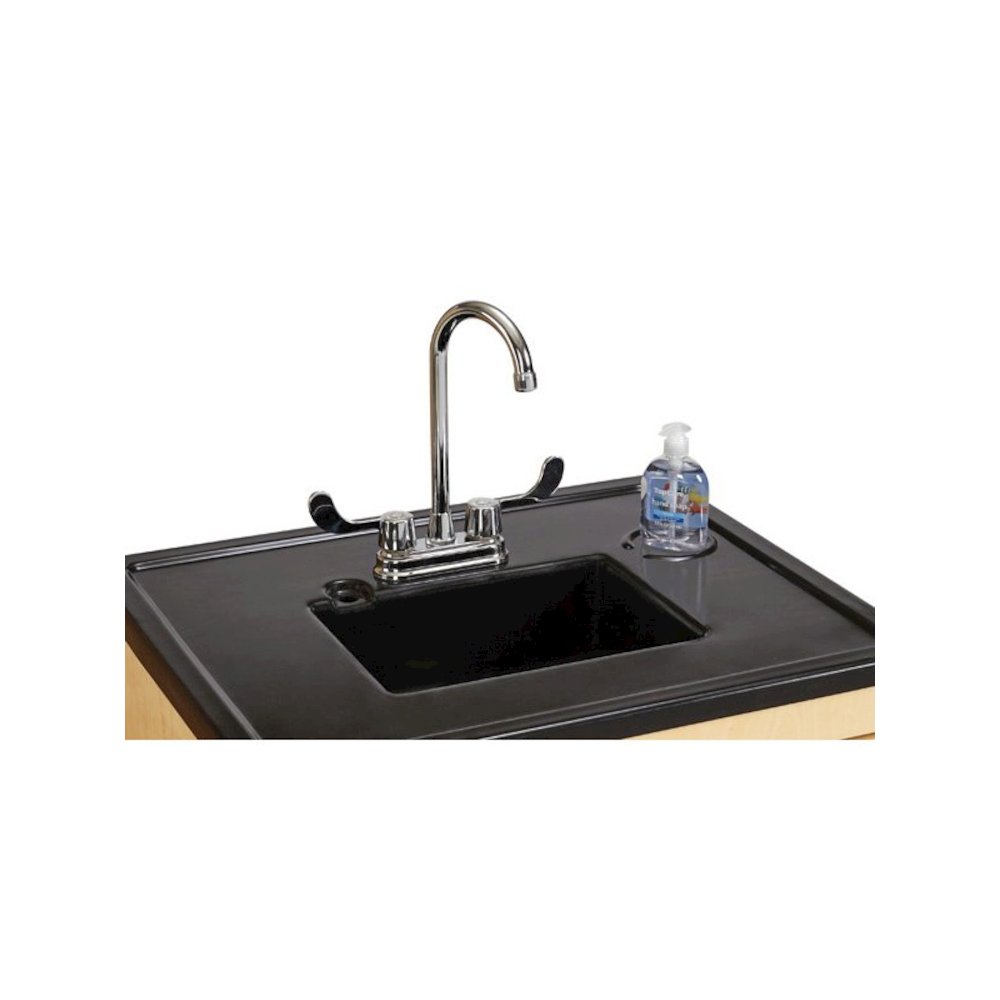 Jonti-Craft Clean Hands Helper – Nonelectric - 38" Counter - Plastic Sink. Picture 2