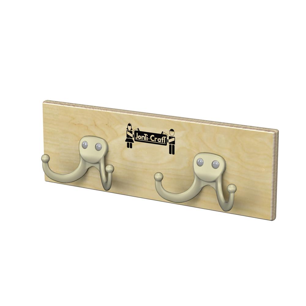 Wall Mount Coat Rail - 3 Hooks. Picture 3