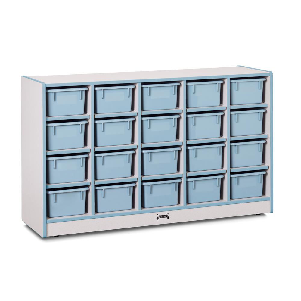 20 Cubbie-Tray Mobile Storage. Picture 1