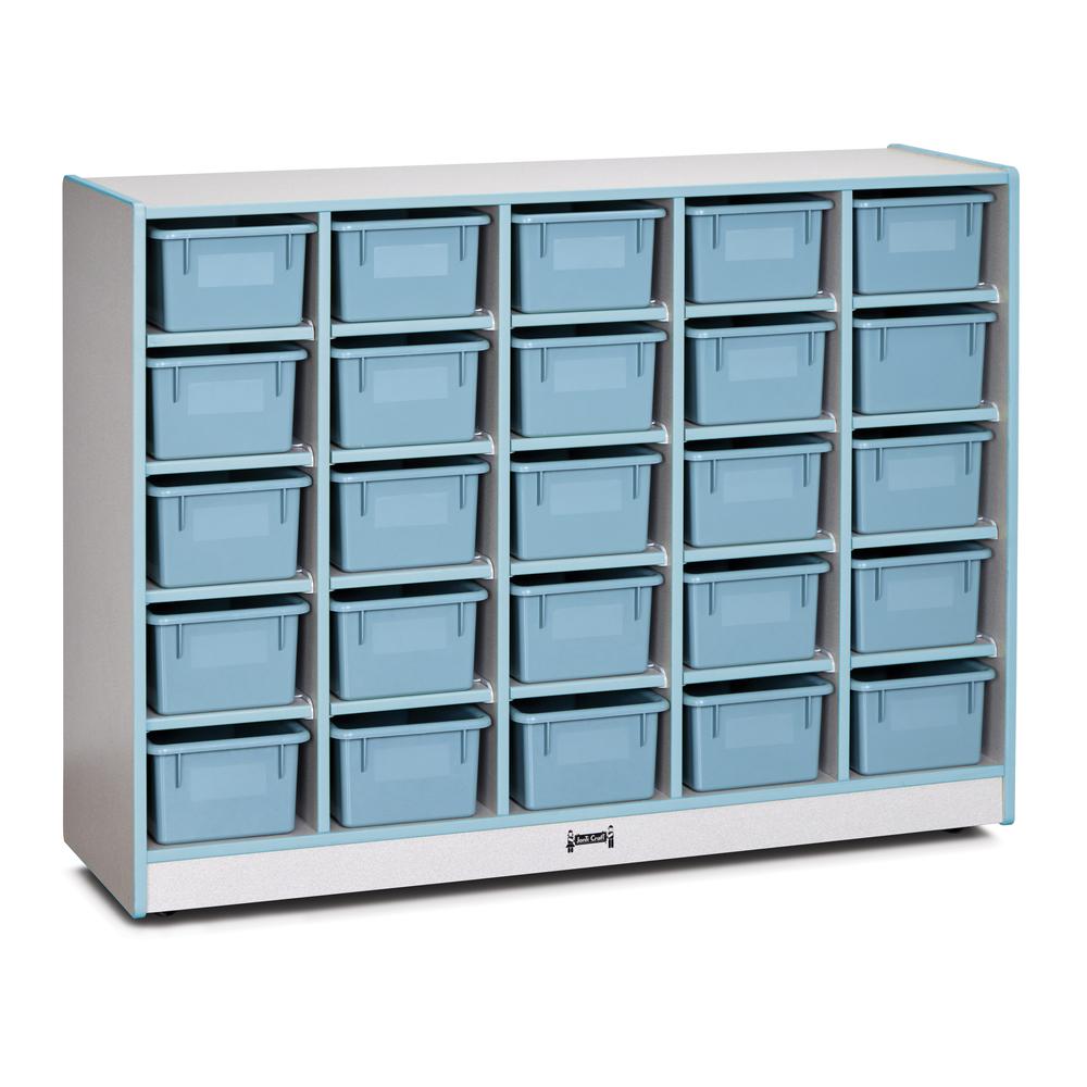 25 Cubbie-Tray Mobile Storage. Picture 1