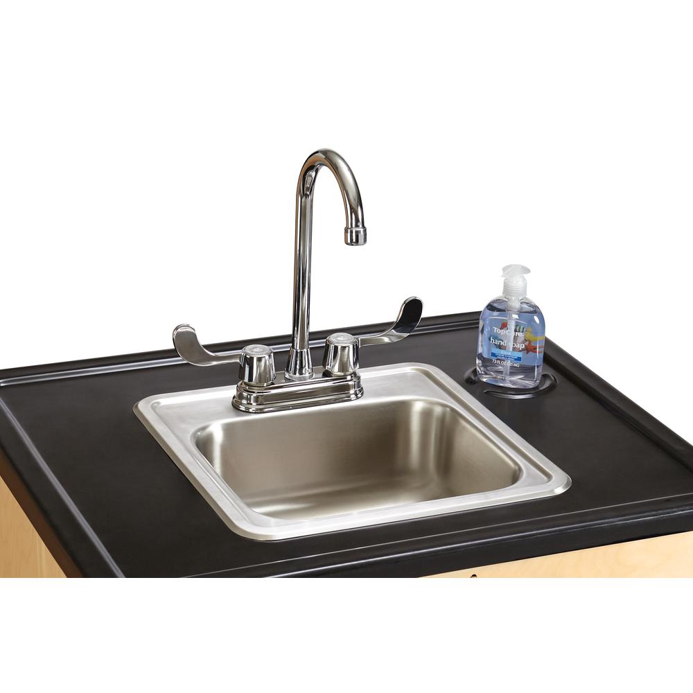 Jonti-Craft® Clean Hands Helper - 26" Counter - Stainless Steel Sink. Picture 3