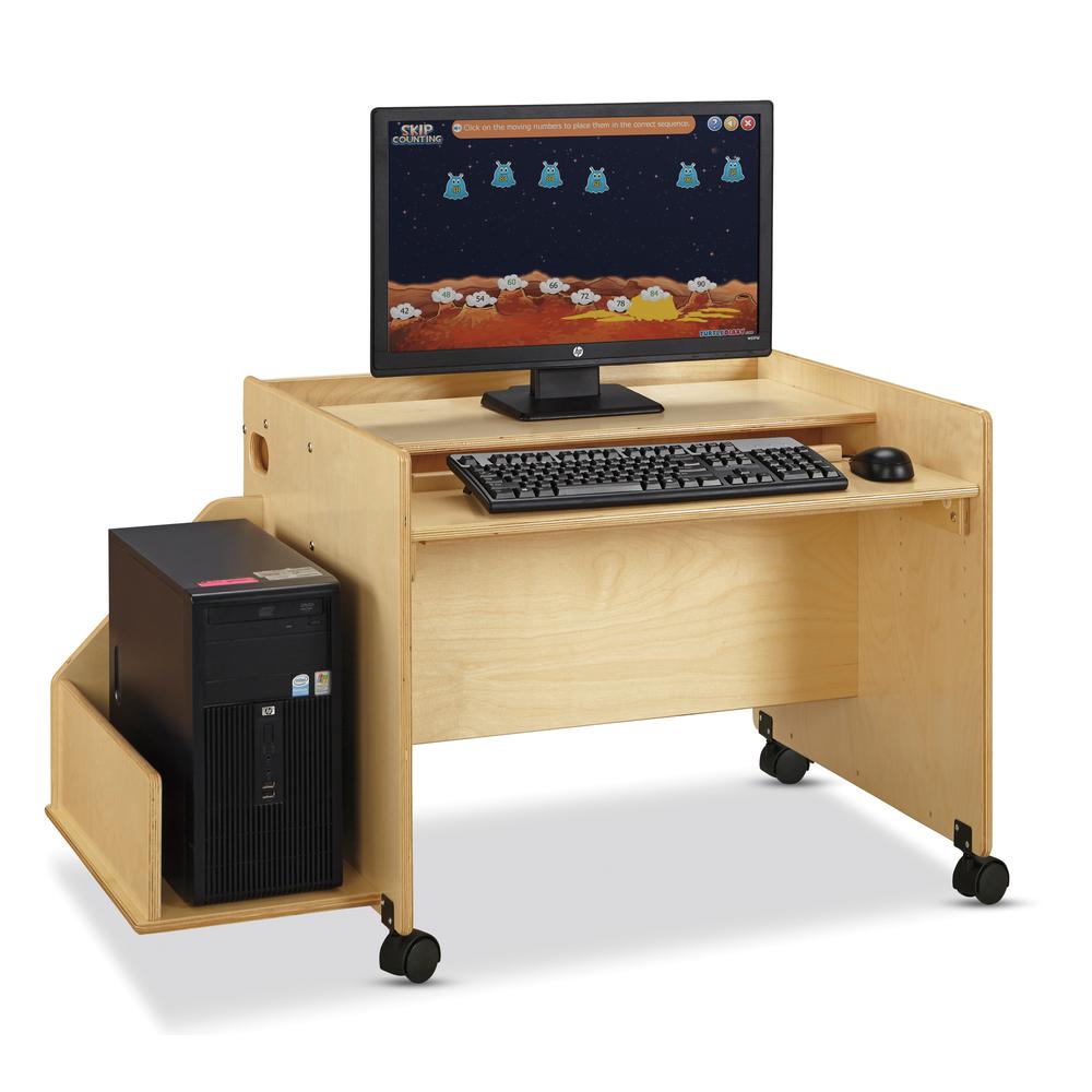 Enterprise Single Computer Desk. Picture 1