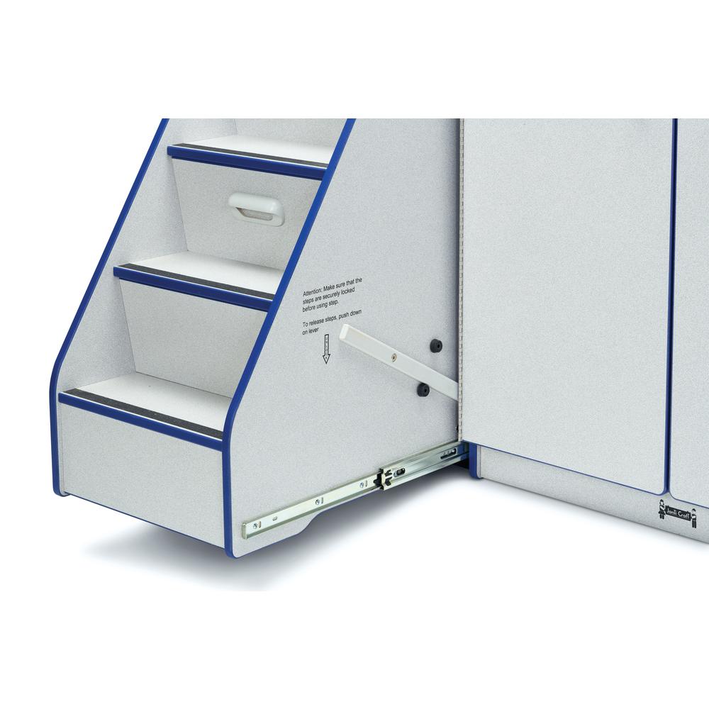 Diaper Changer with Stairs - Left - Blue. Picture 2