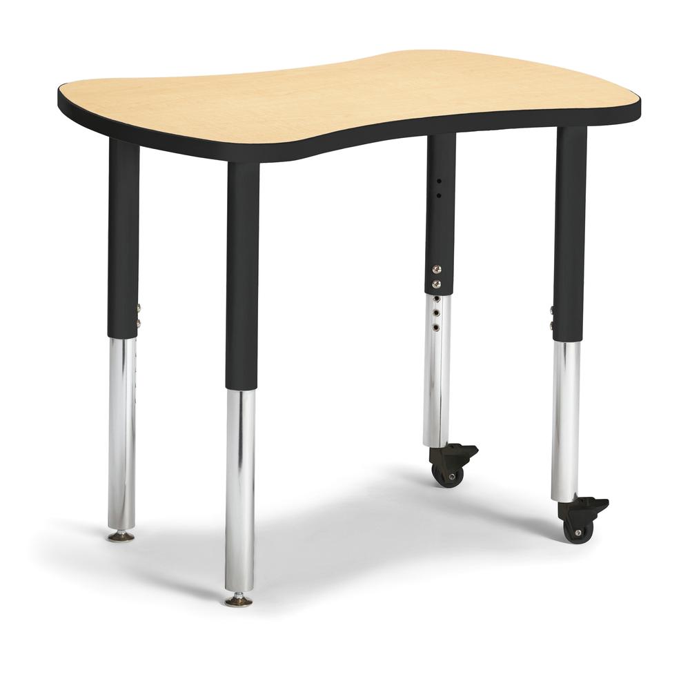 Collaborative Table Mobility Kit (4) - Black. Picture 3