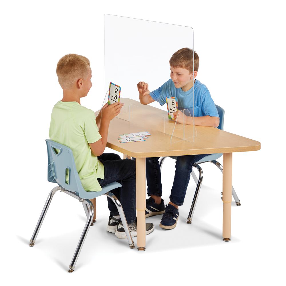 Jonti-Craft® See-Thru Table Divider Shields - 2 Station with Opening - 23.5" x 8" x 23.5". Picture 2