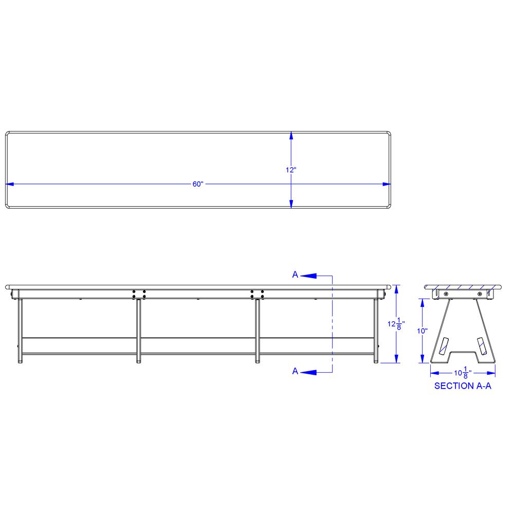 EverPlay Large Outdoor Table and Bench Set. Picture 6