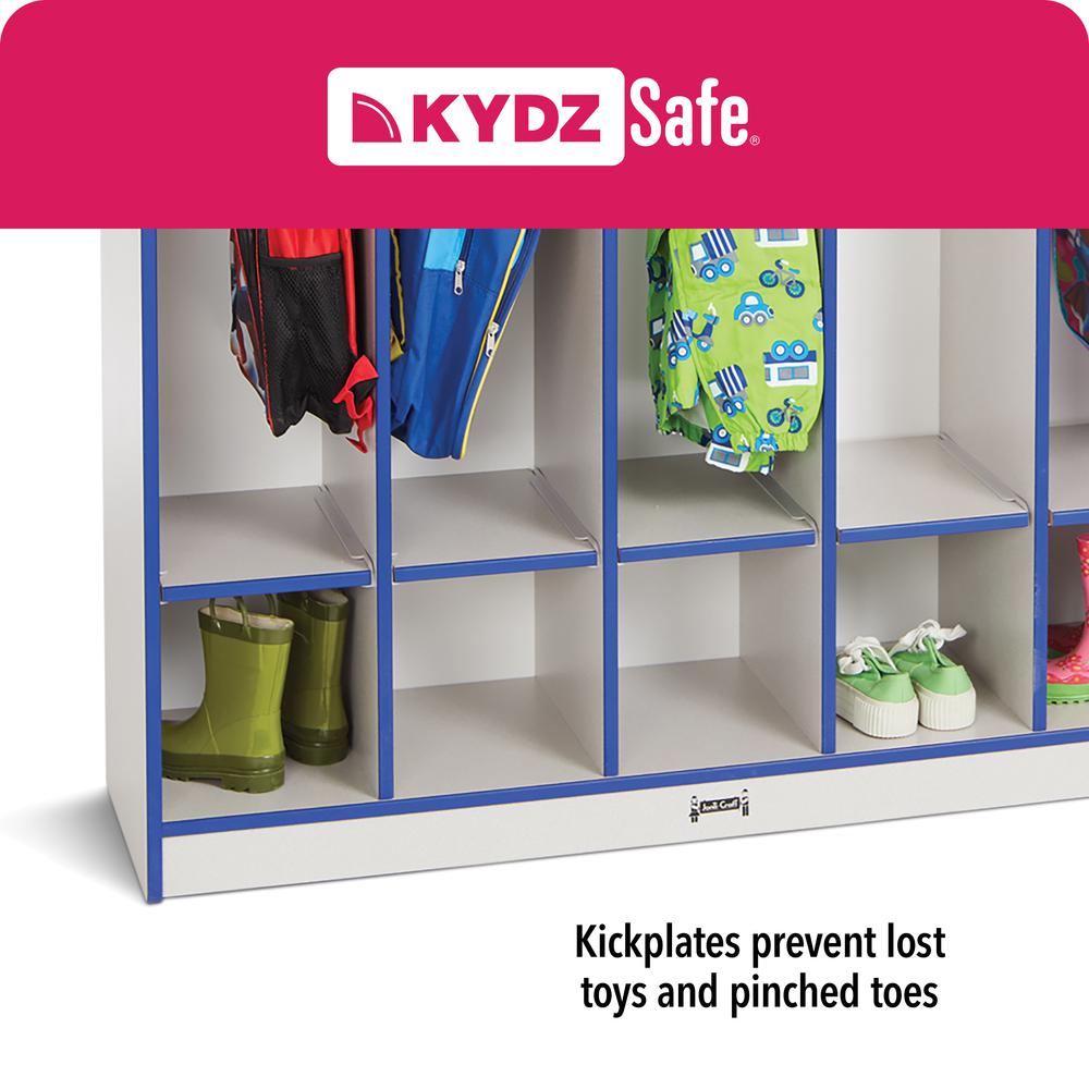 4 Section Coat Locker - Key Lime. Picture 6