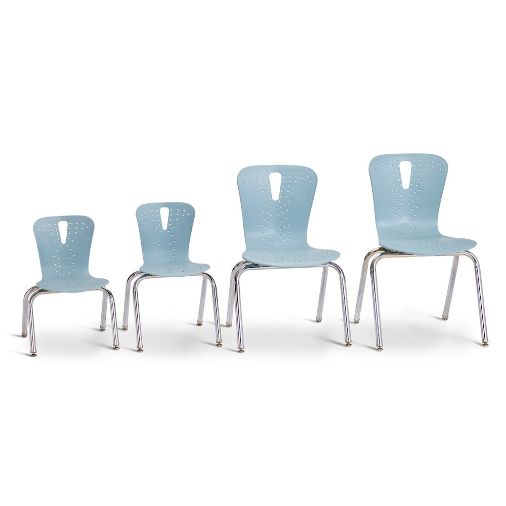 Berries Flow Chair - 18" Seat Height - Coastal Blue. Picture 4