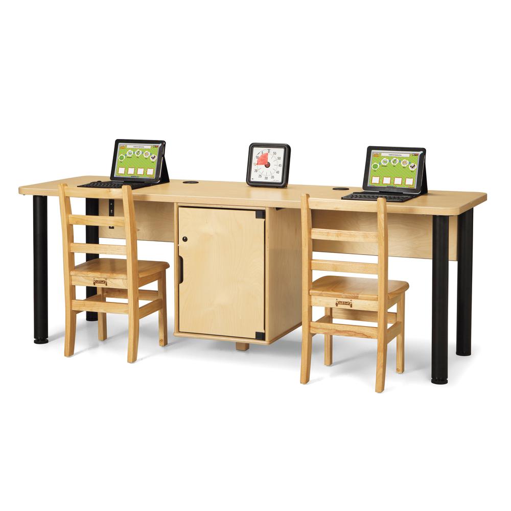 Dual Computer Lab Table. Picture 2