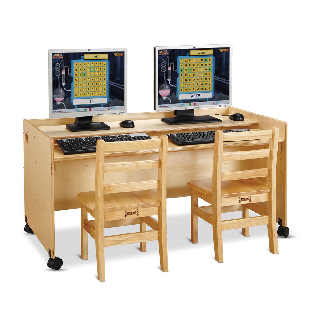 Enterprise Double Computer Desk. Picture 1