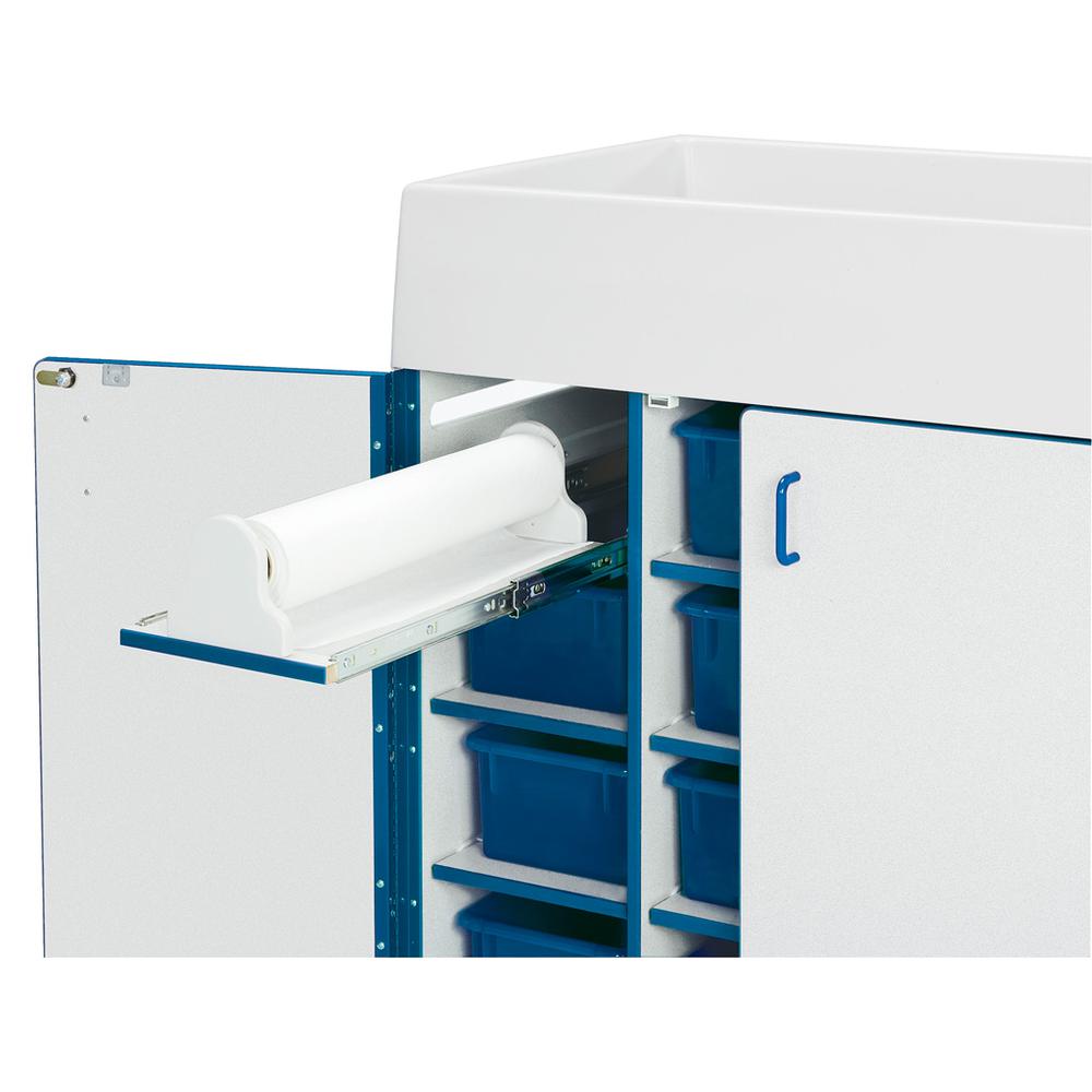 Diaper Changer with Stairs - Left - Teal. Picture 5