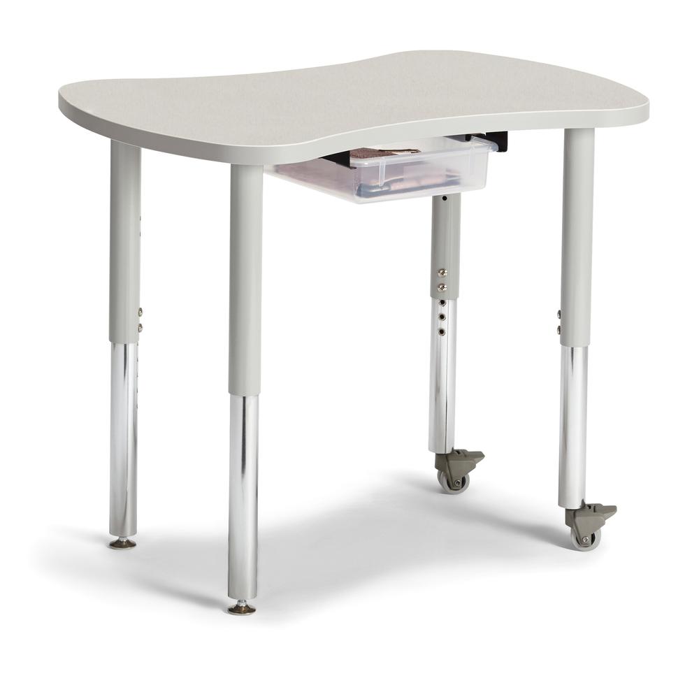 Collaborative Table Mobility Kit (4) - Gray. Picture 2