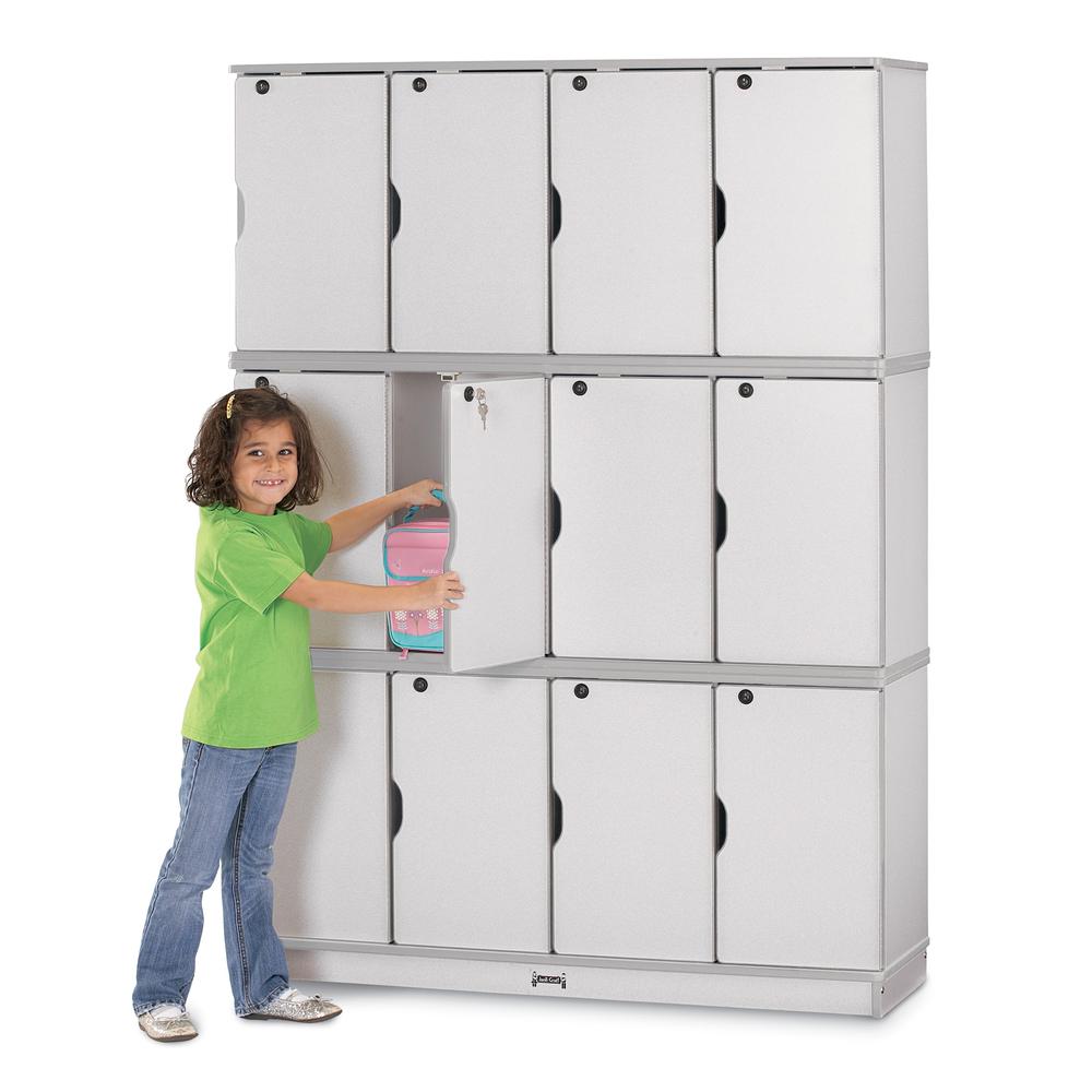 Stacking Lockable Lockers -  Triple Stack. Picture 2